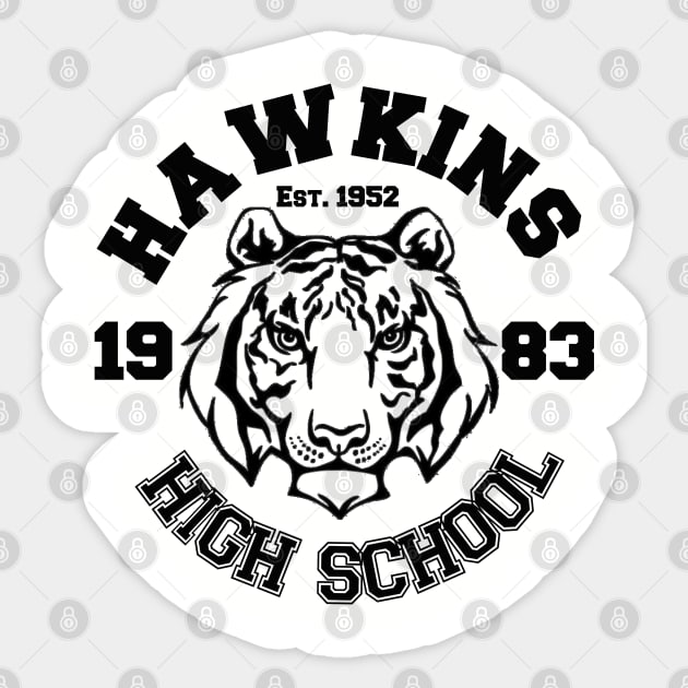 Hawkins High School Sticker by inkandespresso7